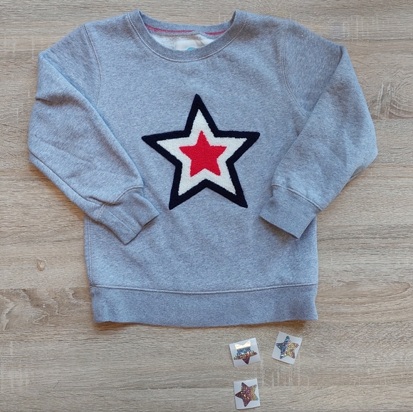 2017 Mini Boden vguc star sweatshirt 6-7 years - Picture 4 of 14